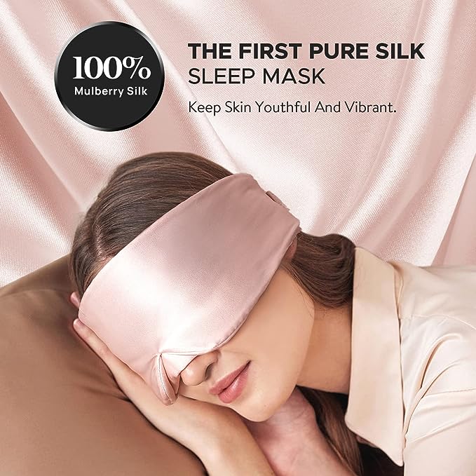 Máscaras de olhos 100% seda Mulberry personalizadas para dormir