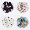 Scrunchies de seda estampados -1